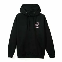 Anti Social Social Club Beverly Hoodie Black/Pink ||Plus Fashion