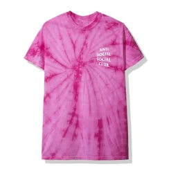 Anti Social Social Club Laguna Tee Pink Tie Dye ||Plus Discount
