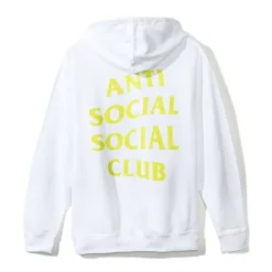 Anti Social Social Club Lowkey Hoodie White ||Plus Hot