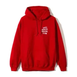 Anti Social Social Club Mind Games Hoodie Red ||Plus Clearance