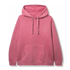 Anti Social Social Club Tone Deaf Hoodie Pink ||Plus Sale