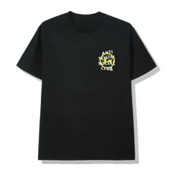 ASSC x Fragment Yellow Bolt Tee Black ||Plus Sale