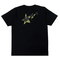 Bape A Bathing Ape 1st Camo STA Logo Tee Black/Green ||Plus Hot