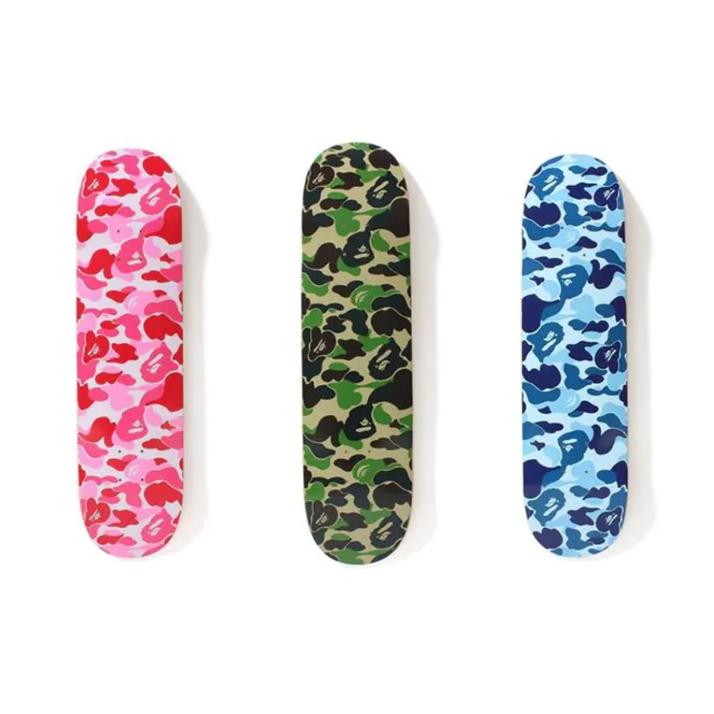 Bape ABC Camo Skateboard Deck (Set Of 3) ||Plus Discount