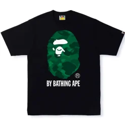 BAPE Color Camo by Bathing Ape Tee Black/Green ||Plus Outlet