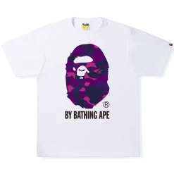 BAPE Color Camo by Bathing Ape Tee White/Purple ||Plus Best