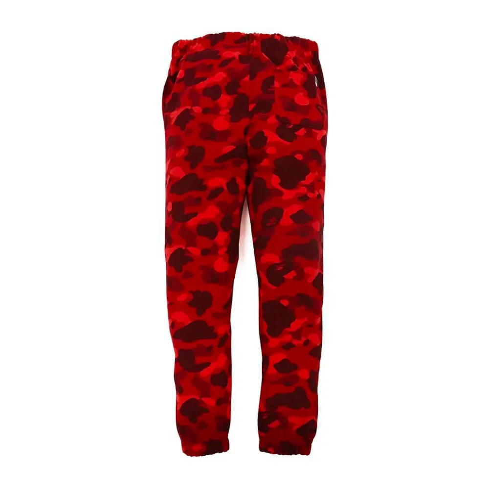 Bape Color Camo Sweat Pants Red (FW21)|Plus Hot