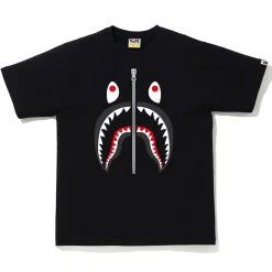 Bape Shark Tee Black/Black (Kids)|Plus Fashion