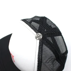 Chrome Hearts Eyechart Trucker Hat Black/White/Red ||Plus Clearance