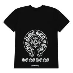 Chrome Hearts Hong Kong Horseshoe Pocket Tee Black ||Plus Sale