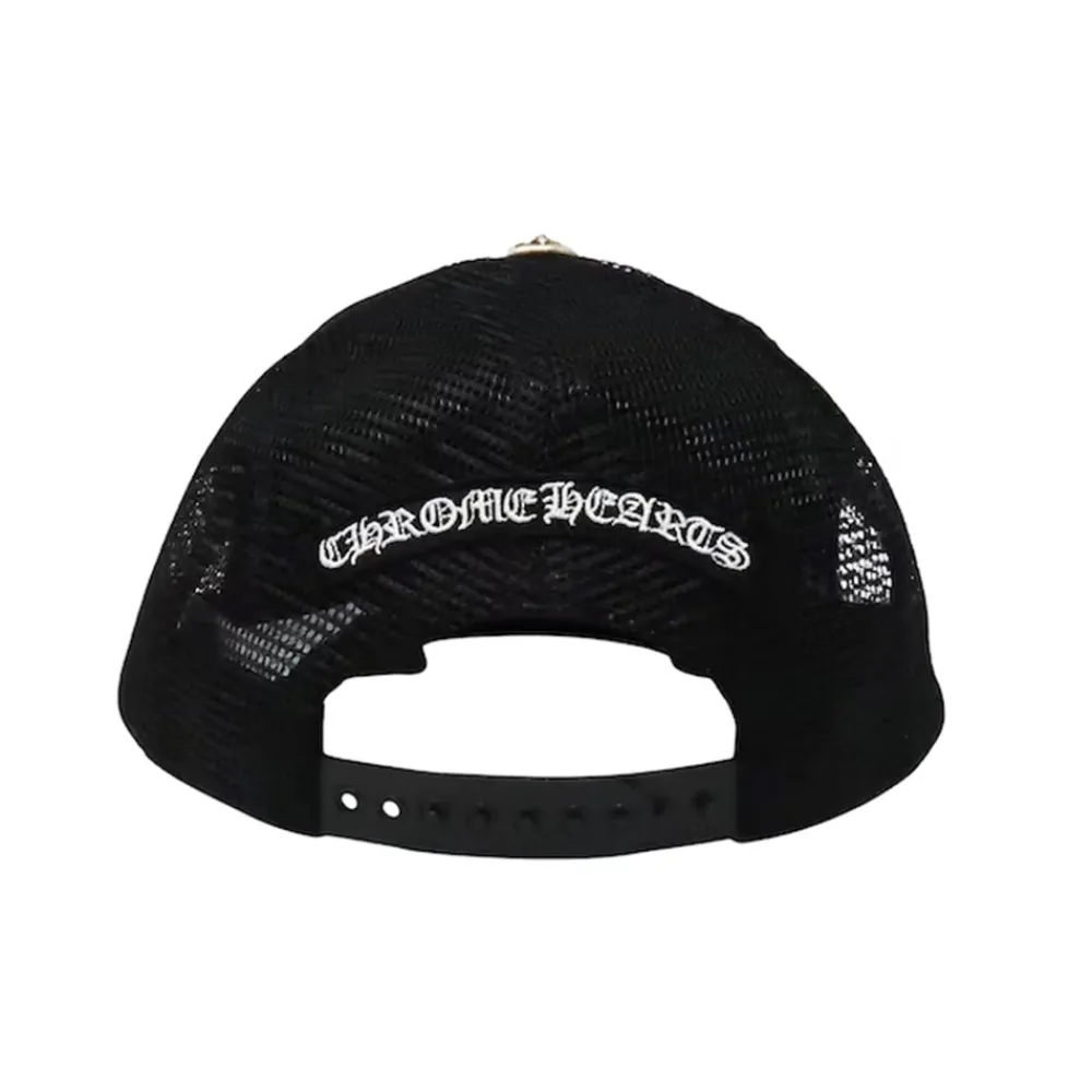 Chrome Hearts Multi Color Cross Cemetery Trucker Hat Black|Plus New