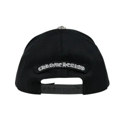 Chrome Hearts Vertical Logo Hat Black ||Plus Online