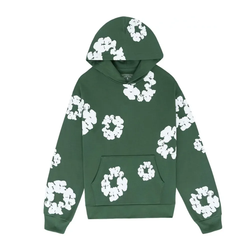 Denim Tears The Cotton Wreath Sweatshirt Green ||Plus Sale