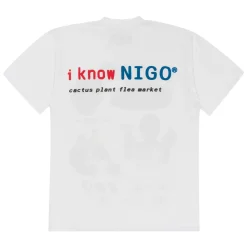 Human Made x Cactus Plant Flea Market I Know Nigo T-shirt White ||Plus Online