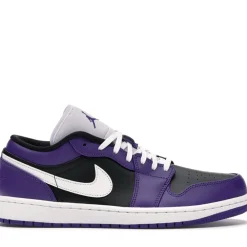 Jordan 1 Low Court Purple Black ||Plus Sale
