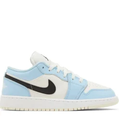 Jordan 1 Low Ice Blue Black (GS) ||Plus Outlet