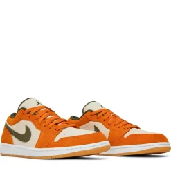 Jordan 1 Low Orange Olive ||Plus New