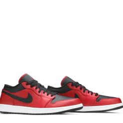 Jordan 1 Low Reverse Bred Pebbled Swoosh ||Plus Hot