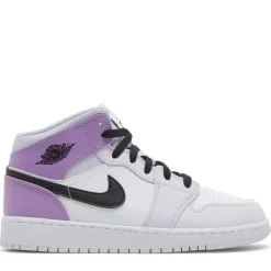 Jordan 1 Mid Barely Grape (GS) ||Plus Fashion