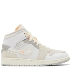 Jordan 1 Mid SE Craft Inside Out White Grey (GS) ||Plus Sale