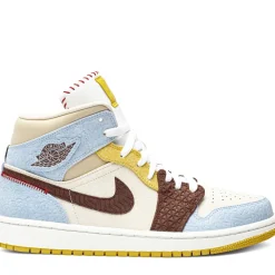 Jordan 1 Mid SE Fearless Maison Chateau Rouge ||Plus Outlet