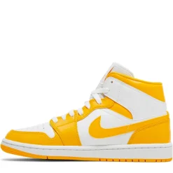 Jordan 1 Mid White University Gold (W) ||Plus Discount