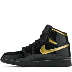 Jordan 1 Retro High Black Metallic Gold 2020 (GS) ||Plus Online