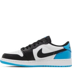 Jordan 1 Retro Low OG Black Dark Powder Blue (GS)|Plus New