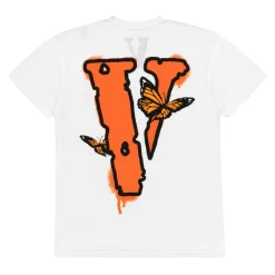 Juice Wrld x Vlone Butterfly T-Shirt White ||Plus New