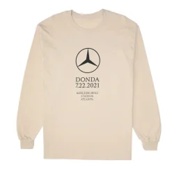 Kanye West DONDA Atlanta Listening Event L/S T-Shirt Cream ||Plus Sale