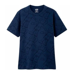KAWS x Uniqlo All Over Holiday Print Tee Blue ||Plus Hot