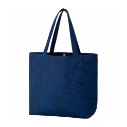 KAWS x Uniqlo All Over Holiday Print Tote Bag Navy ||Plus Outlet