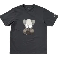 KAWS x Uniqlo Tokyo First Tee Dark Grey ||Plus Discount