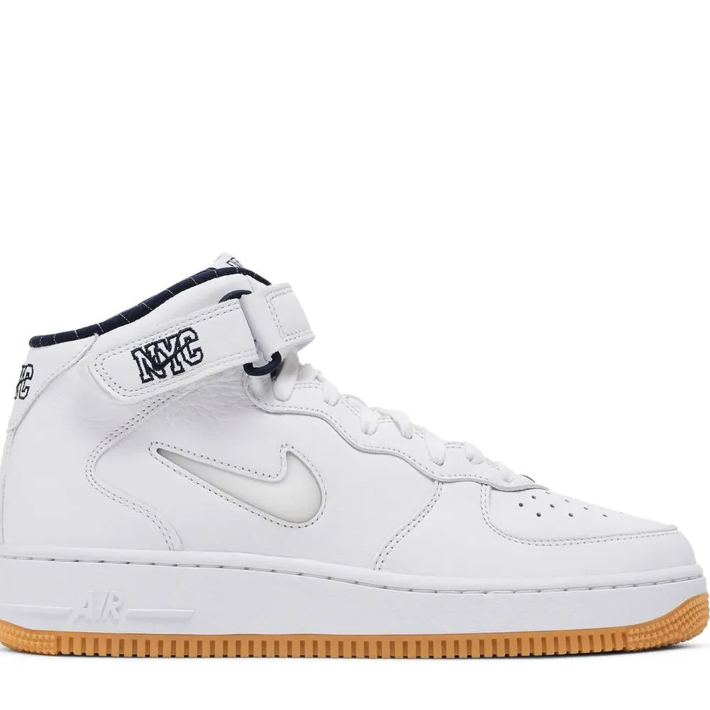 Nike Air Force 1 Mid QS Jewel NYC White Midnight Navy ||Plus Discount