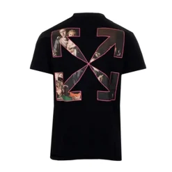 Off-White Black Sprayed Caravaggio Tee ||Plus Sale