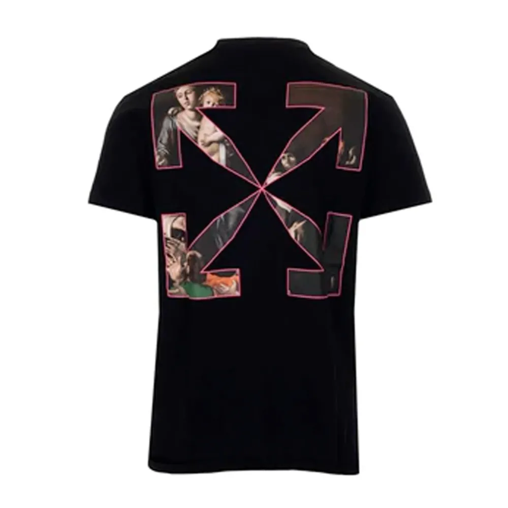 Off-White Black Sprayed Caravaggio Tee ||Plus Sale