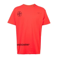 Off-White Red SS19 Impressionism T-Shirt ||Plus Outlet