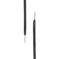 Black Luxury Leather w/ Silver Aglet Laces|Plus Basics Hot
