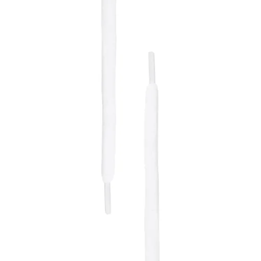 White Thin Oval Laces | PLUS|Plus Basics New