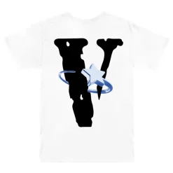 Pop Smoke x Vlone Halo T-Shirt White ||Plus Best