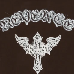 Revenge x Anuel Skeleton Angel Tee Brown | PLUS|Plus2 Sale