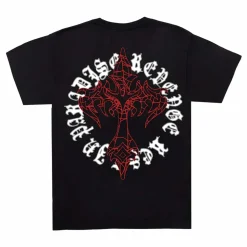 Revenge x Anuel Web Cross Tee Black | PLUS|Plus2 Fashion