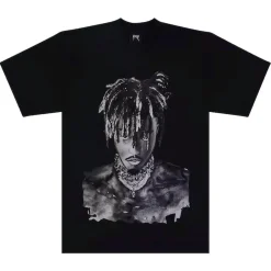 Revenge x Juice Wrld 999 Graphite Portrait Tee Black | PLUS|Plus2 Outlet