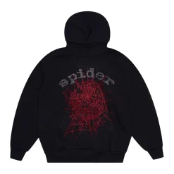 Spider Worldwide OG Rhinestone Logo Hoodie Black ||Plus New