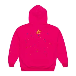 Spider Worldwide Punk V2 Hoodie Pink ||Plus Best