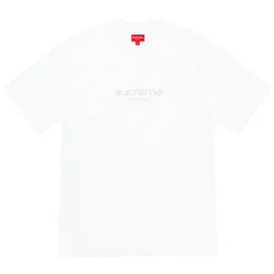 Supreme Beaded Logo S/S Top White ||Plus Fashion