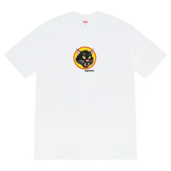 Supreme Black Cat Tee White ||Plus Best