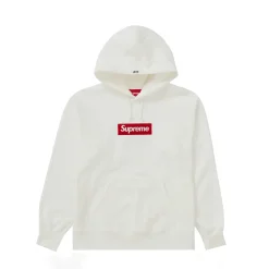 Supreme Box Logo Hooded Sweatshirt (FW21) White ||Plus Online