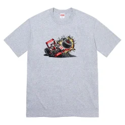 Supreme Crash Tee (FW21) Heather Grey ||Plus Outlet