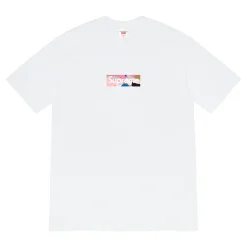 Supreme Emilio Pucci Box Logo Tee White/Dusty Pink ||Plus Discount